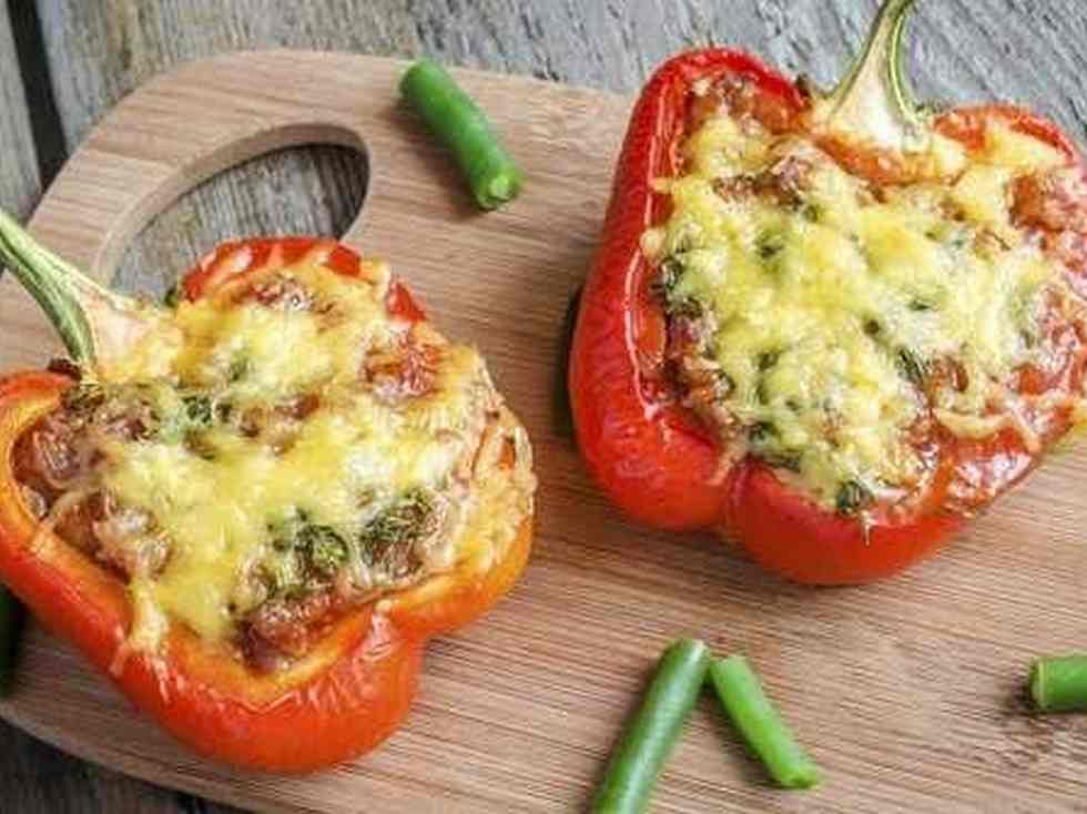  Leftover rice recipe: Stuffed peppers with squash, black beans and rice